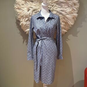 A.P.C. Blue Floral Midi Dress